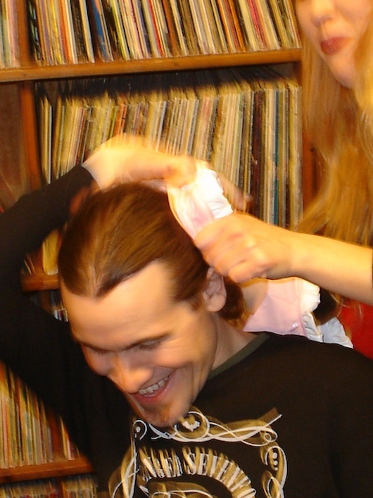 Lance is too cool for the silly picture