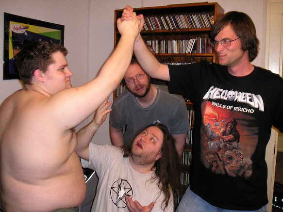 Dave and Josh Raise their Hands