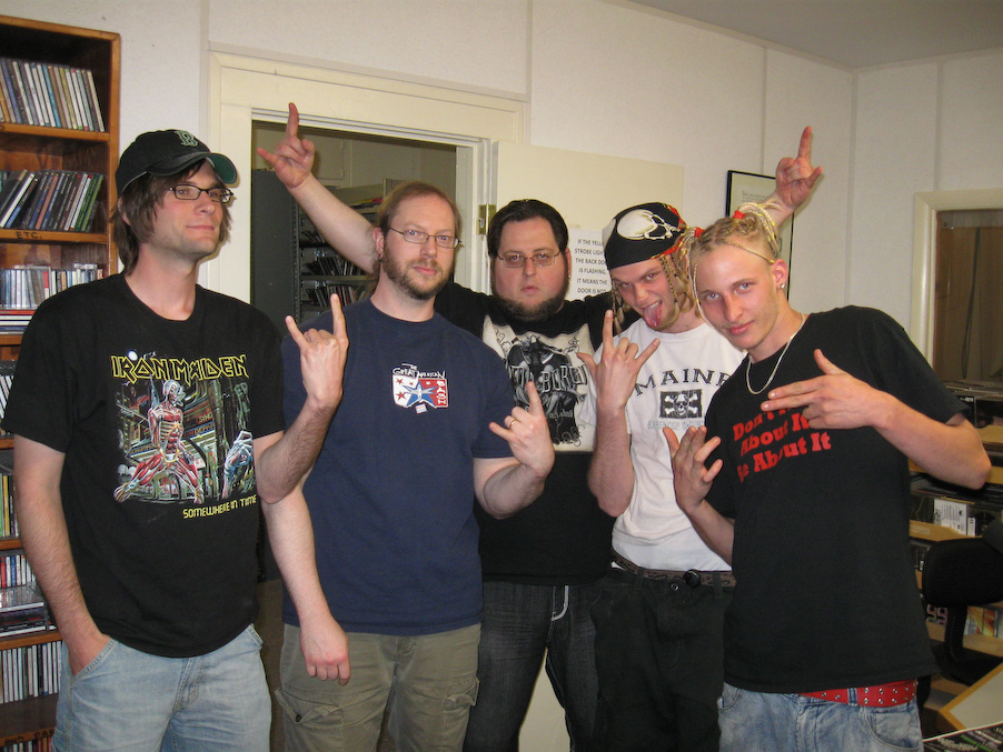 Metallic Onslaught is visited by Wrestlers