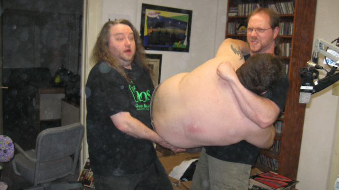 Helping Joe Slam Super Dave