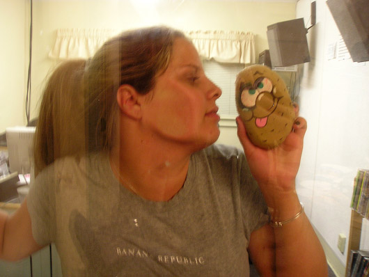 Maria and Potato Safe Behind Glass